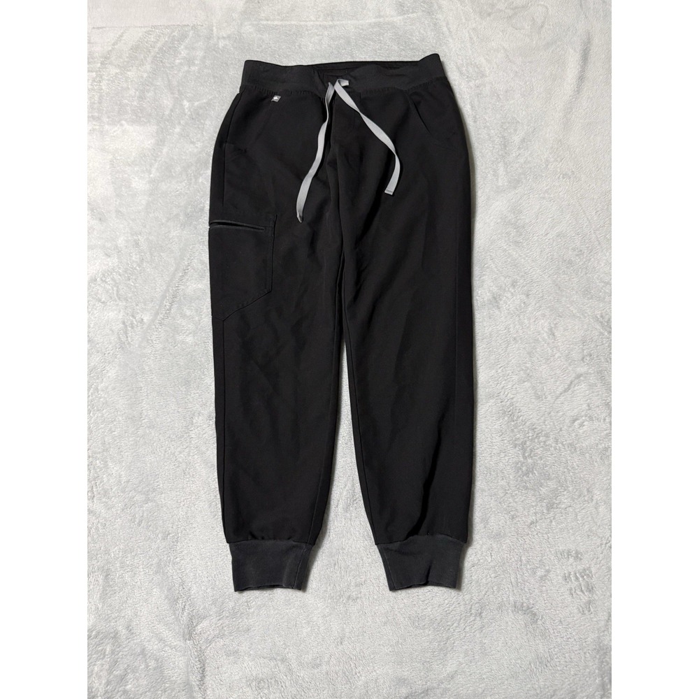 FIGS Zamora Jogger Scrub Pants Women's Small Petite Black S/P